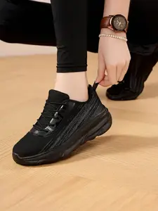 Women's New Lightweight Mesh Casual Shoes, Soft Comfortable Breathable, Anti-Slip Wear-Resistant, Shock Absorption, Height Increase, Fashion Versatile
