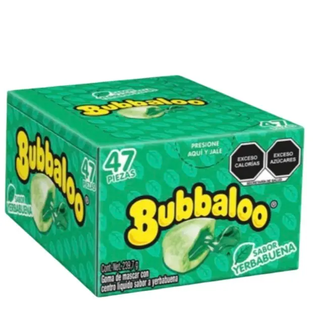 Bubbaloo Yerbabuena 47 piezas- Goma de Mascar