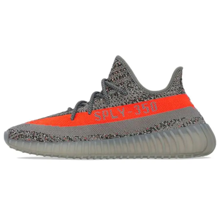 Men's Adidas Yeezy Boost 350 V2 'Beluga Reflective' GW1229 Casual Trainers - Round Toe, Fabric, No Heel, Boost 350 V2 Feel, All Seasons, New