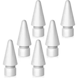 Replacement Tips Compatible with Apple Pencil 1st/2nd Gen, Pencil Nibs for iPad Pro Pencil 2/1 Gen (6-Pack) pink Tablet Writing Durable Computer