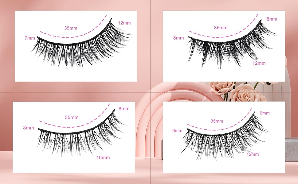 Natural Look Cat Eye Short False Eyelashes Wispy Fake Mink Soft Comfortable Fluffy Lashes (5 Pairs, N215) Natural Look Cat Eye Short False Eyelashes Wispy Fake Mink Soft Comfortable Fluffy Lashes (5 Pairs, N215)