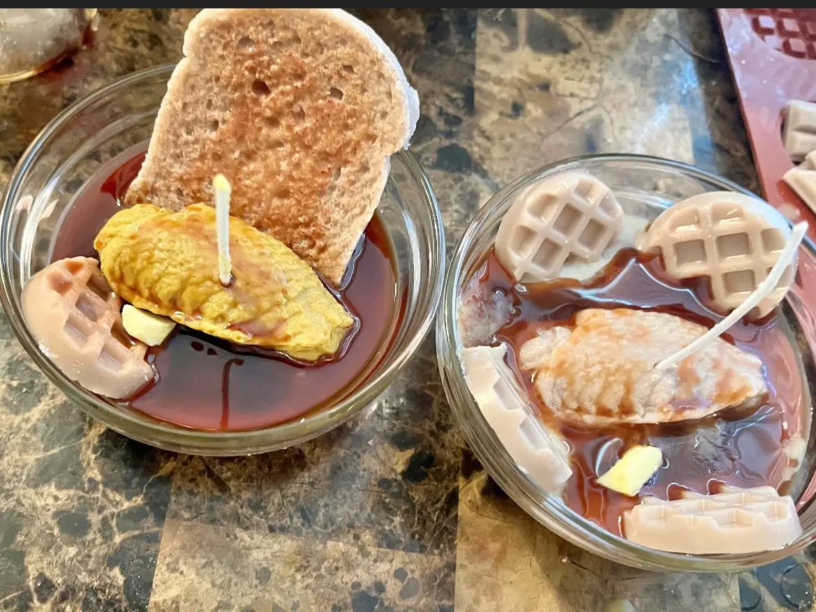 Chicken and Waffles Candle