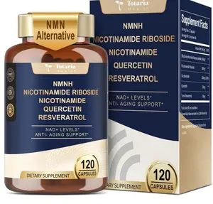 NMNH 500mg (Dihydronicotinamide Mononucleotide), Premium NMN Alternative Supplement w/Niacinamide (Vitamin B3), Quercetin, Trans-Resveratrol, for NAD+, Skin Cell, Anti-Aging & Energy, 120 Ct