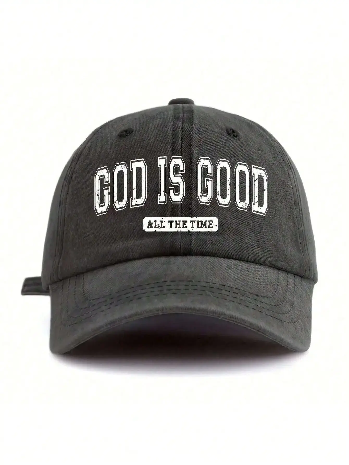 [GOD IS GOOD" Baseball Cap] Lightweight Adjustable Unisex "GOD IS GOOD" Print Washed Baseball Cap | Dad Hat For Outdoor Sports, Fishing, Party | Simple Fashion