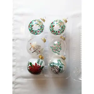Krebs Vintage Wreath, Pinecone and Christmas Tree Ornament Set