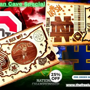 Mancave Masterpiece: National College Football Championship Plaque