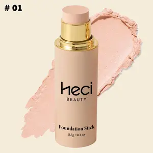 3-in-1 Foundation Stick with Flawless Coverage, Long Lasting Concealer Stick, Hydrating, Moisturizing & Lightweight Daily Makeup Stick, Heci Beauty Complexion Stick, Makeup Product for Women & Girls, Cosmetic, Heci Beauty