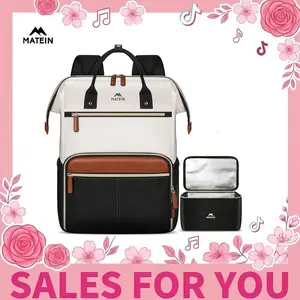 MATEIN Laptop Backpack with Lunch Box,15.6 Inch Work Backpack with Laptop Compartment,Stylish Nurse, Teacher Work Backpacks with Insulated Compartment Multi Functional Bag Summervibes summerwins