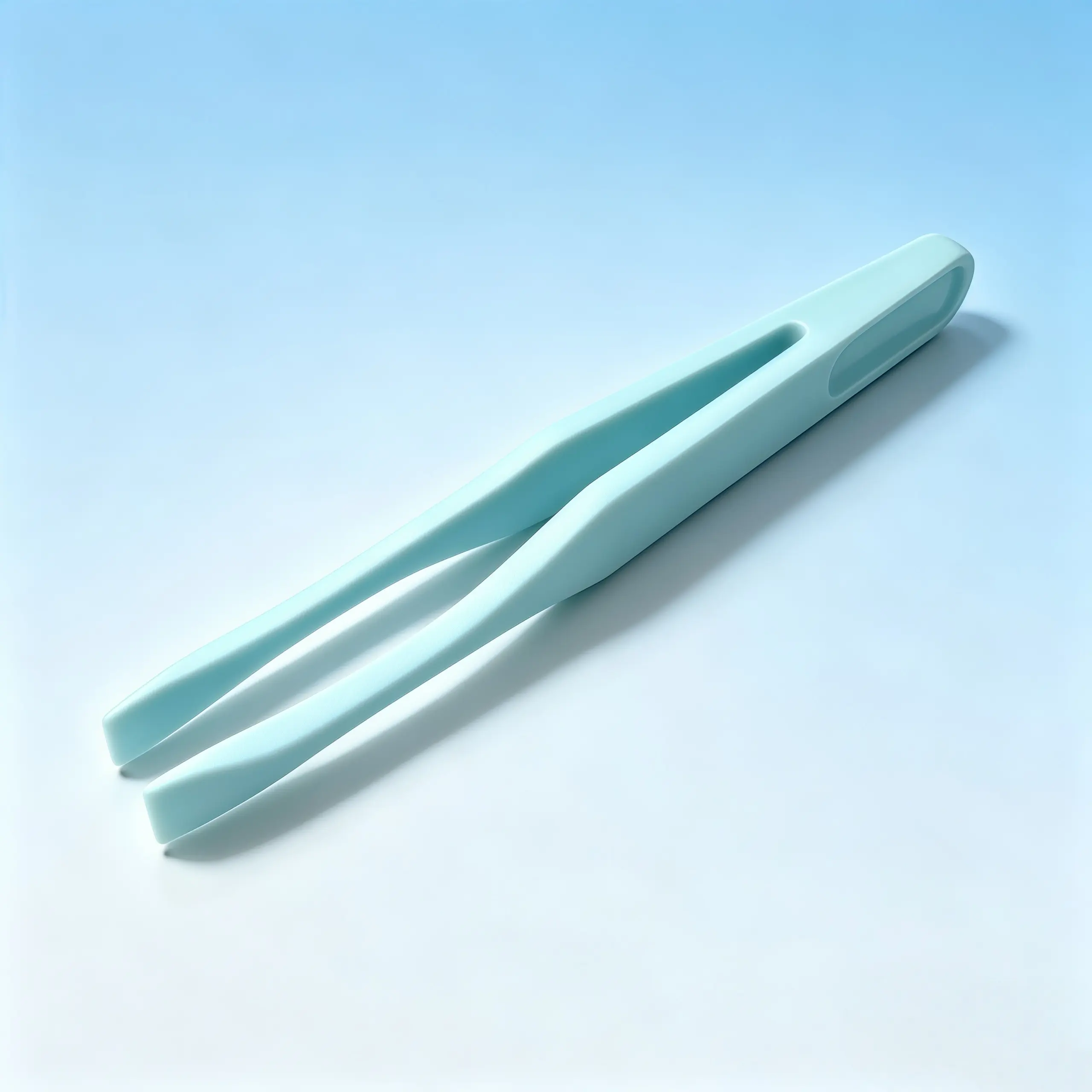 1Pc Blue Plastic Tweezers for DIY Crafts