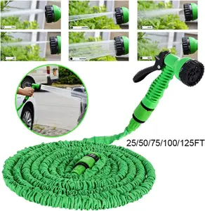 Black Friday Deal 25FT Expandable Garden Hose for Small Yard, 7 Function Nozzle Lightweight Water Hose for Apartment Balcony Car Wash tiktokshopspringglowup
