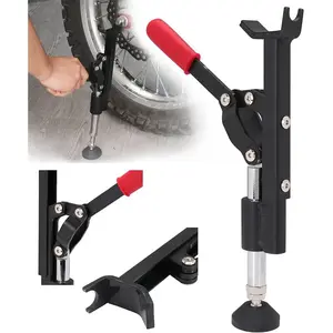 Universal Motorcycle Rear Stand with Connecting Rod Lift Axle, Portable Rear Wheel Stand, Motorcycle Support for Most Motorcycle Bikes and Dirt Bike