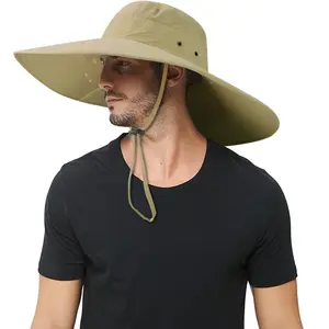 3 IN 1 Wide-brimmed Sun Hat With Neck Flap UV bucket hat Hiking Camping Fishing Hunting Men Women