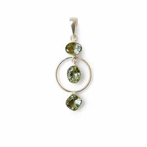Green Amethyst (Prasiolite) Multi-Stone Pendant