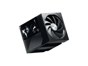 TRYX TURRIS 620 CPU Air Cooler 5.0" IPS Customizable Screen 280w TDP Reflow Soldering Dual Tower CPU Cooler with Display Powered by KANALI Rail-Mounted ROTA Fans for Intel LGA1851/1700 & AMD AM5