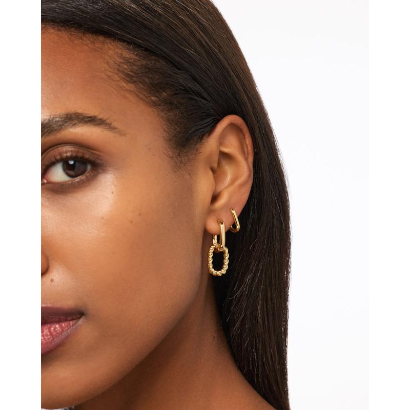 Double Hoop Earrings - Ash Double