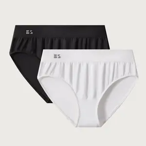 BodyTips 2 Pack Bamboo Fiber Triangle Briefs Thickened Crotch Without Buttock Antibacterial Seamless Fit Underwear Smooth Triangle Panties Popular Underwear Versatile Briefs For Daily Wear Lounge Casual Outfit All Day Layering Under Garment Active Use
