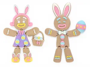 Easter Gingerbread Man Ornament Figurine Decoration 3D  print - articulated