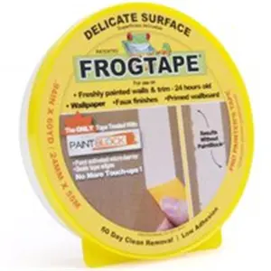 212 MAIN Frogtape Delicate Adhesive Tape, 0.94 in x 60 yd (Shurtech Brands 280220), 0.94X60yd