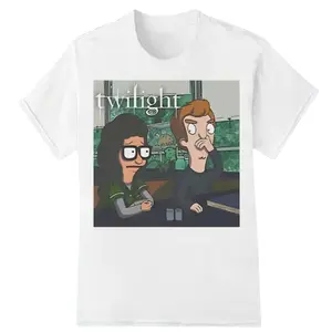 Twilight Movie Shirt - Vampire T-Shirt - Belcher Family Shirt - Bobs Burgers   Classic Cotton Fabric Menswear Jersey Top graphic tee