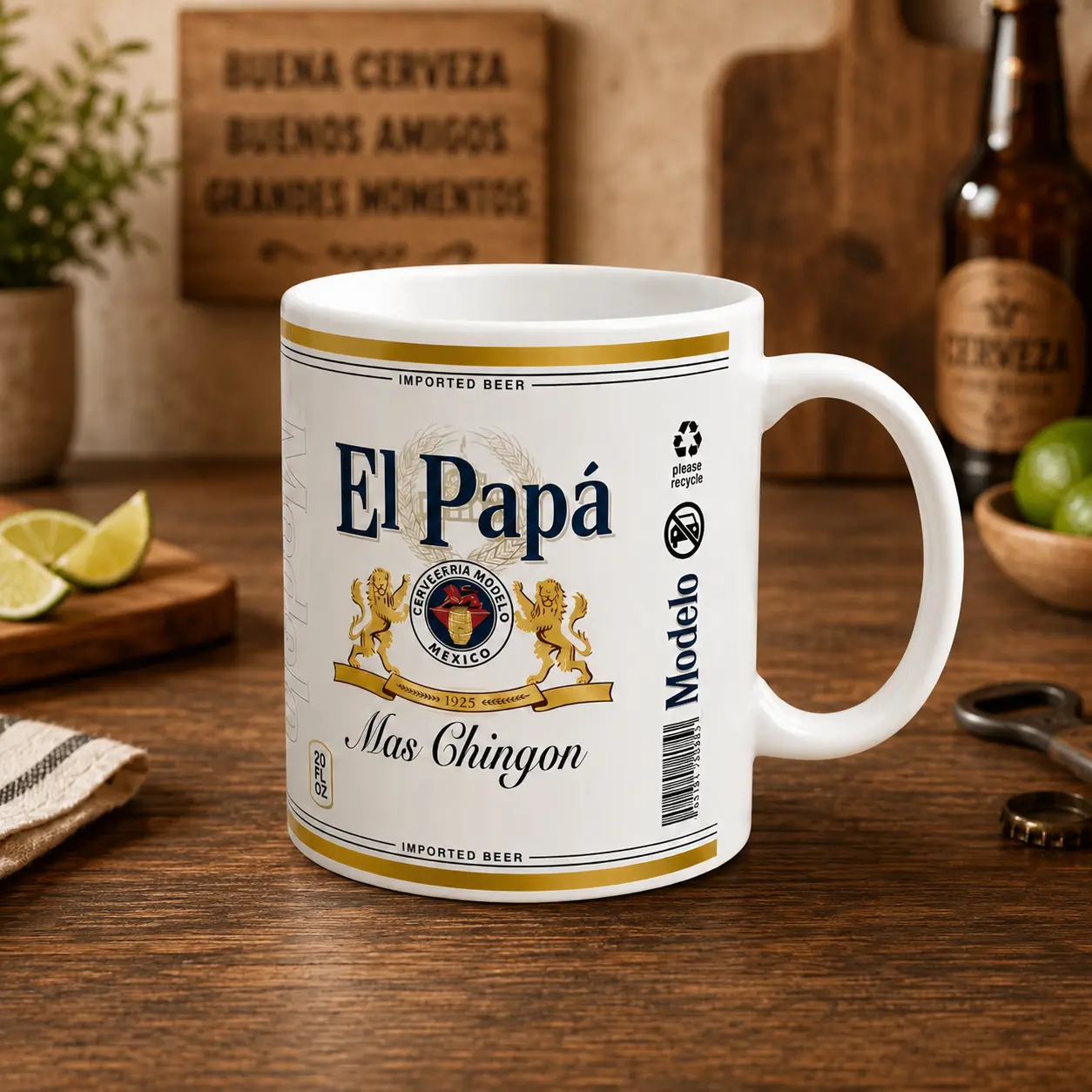El Papa Más Chingón Mug, Unique Father’s Day Gift for Dad, Funny Mexican Inspired Mug, Fathers Day Gift for Latino Dads, Great Gift for Father'S Day, Birthdays, Holidays, Gift for Dad, Latina Family, Grandfathers