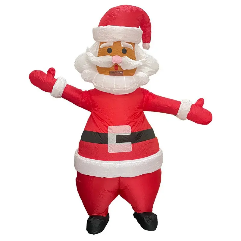 White Waist Button Santa Claus