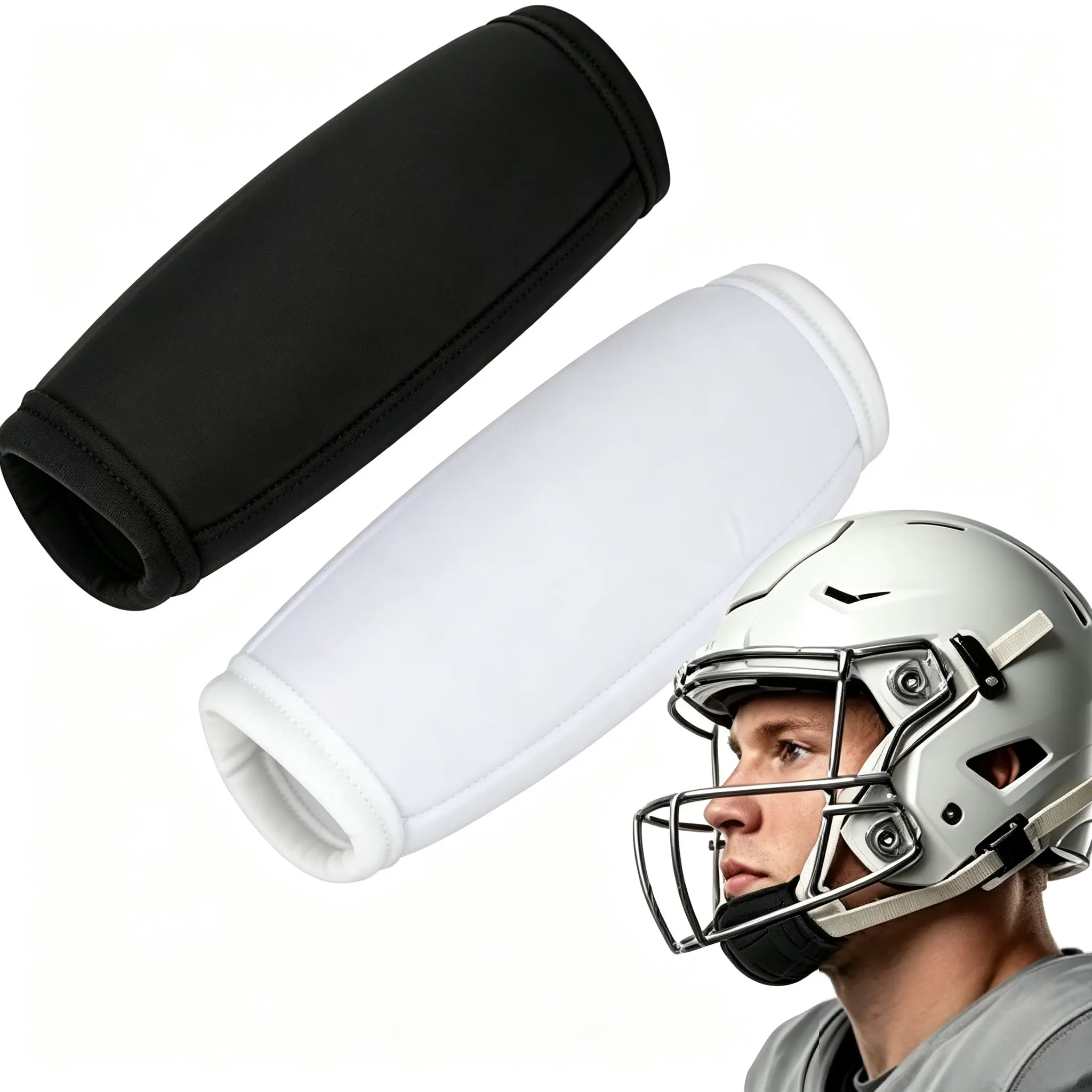 Universal Football Helmet Chin Strap Cover - Soft, Stretchy Polyester Mesh, Moisture-Absorbing, Fits Most Standard Helmet Straps, Ideal for Games & Training, Multi-Color Options