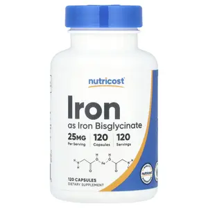 Nutricost Iron, 25 mg , 120 Capsules