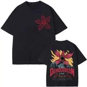 Eddie Munson Demogorgon Graphic T-Shirt Vintage Gothic Style