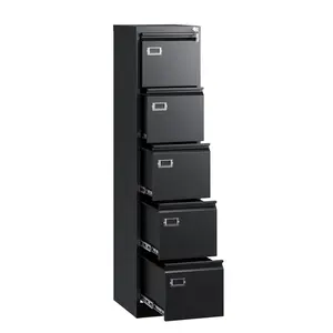 Letaya 5 Drawer File Cabinet with Lock for Home Office- Storage A4/F4/Letter/Legal -Assembly Required