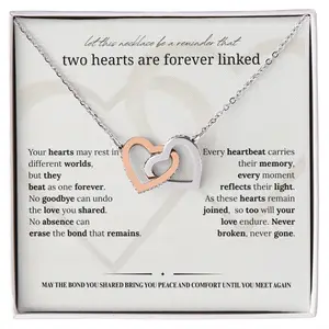 Sympathy Necklace | Memorial Jewelry for Widow & Women Grieving Loss of Loved Ones | Bereavement Gift