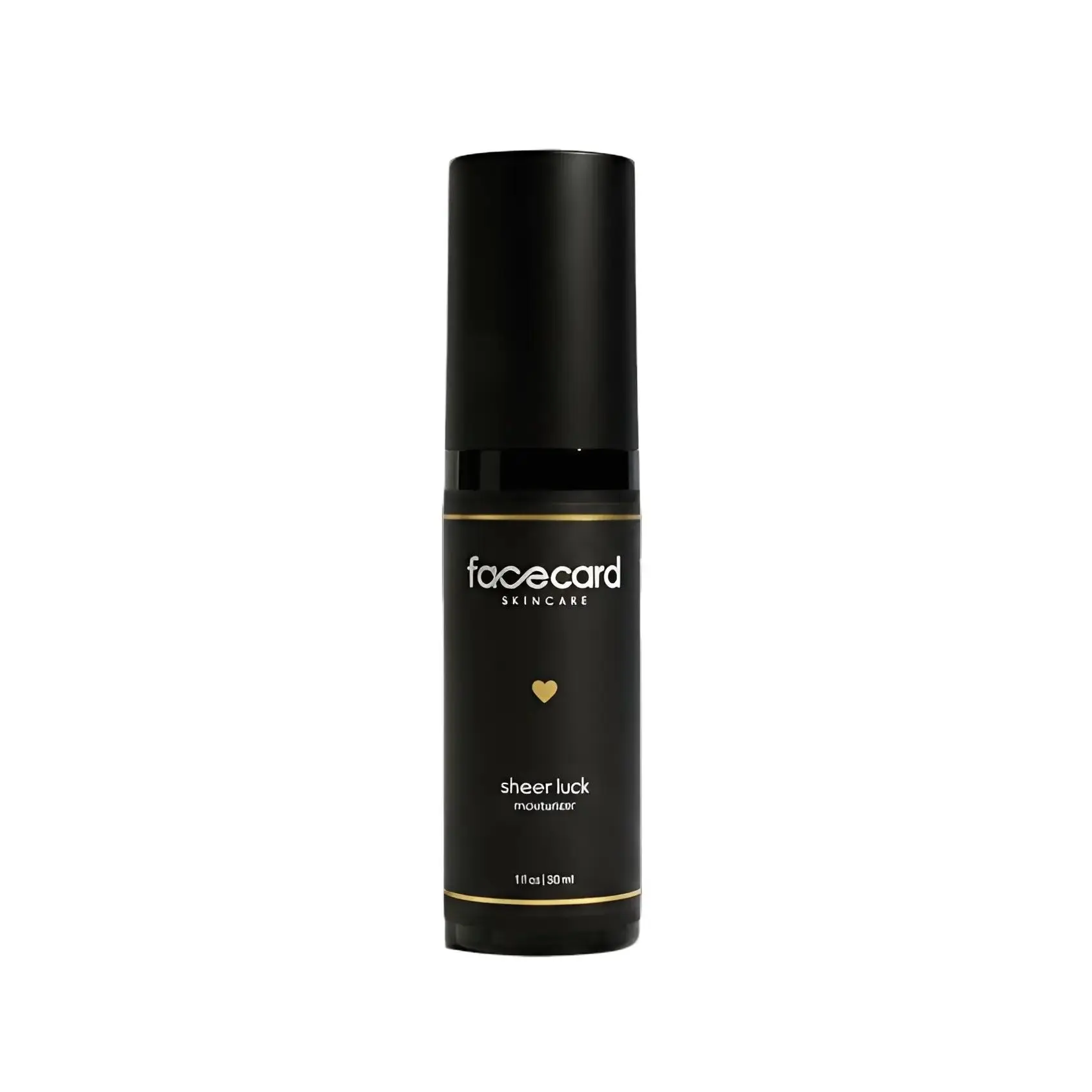 Facecard Sheer Luck Moisturizer Daily Hydrating Cream with Green Tea Aloe & Botanicals Lightweight Repair for Sensitive Skin All Types 1 fl oz