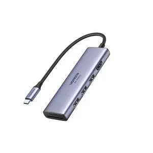 Ugreen 6-in-1 Type C to HDMI +USB 3.0*3 SD/TF Adapter Converter Dual Card Slot