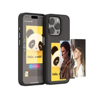 Four-Color E Ink Screen Projection DIY Phone Case​ - Customize Displays Via App. Shows Photos, Calendar, To-Do Lists, And AI Images. Enhanced Drop Protection. Fun Unique Gift. Fits iPhone 11-17 Series. NFC Smart Projection Case With AI Design.
