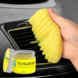 160G Car Cleaning Gel Reusable Dust Slime for Car Vents/Keyboard/Console Interior Cleaner Putty Gifts for Teen Women Men Stocking Stuffers