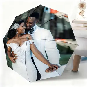 Waterproof folding umbrellas for outdoor intimate interaction between brides and grooms, suitable for both men and women, portable and suitable for travel and everyday use.