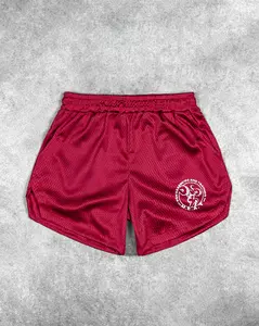LIFTING SHORTS – MESH / RED