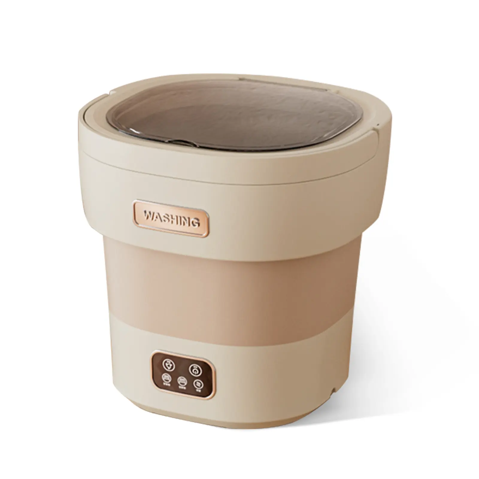 Garvee 12L Collapsible Mini Portable Washing Machine with Spin Basket - Fully Automatic Compact Washer/Spin Dryer - 3 Cleaning Modes, Low Noise - For Underwear, Baby Clothes & Socks - For Apartment, Dorm, RV, Travel