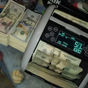 VEVOR Money Counter Machine,  Bill Counter with UV, MG, IR and DD Counterfeit Detection, USD & EUR Cash Counting Machine with Large LCD & External Display for Small Business