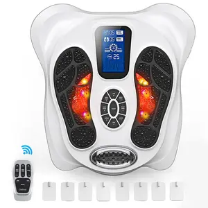 EMS & TENS Foot Circulation Massager, Electric Foot Stimulator Improves Circulation, Feet Legs Circulation, Relieves Feet & Body Pains