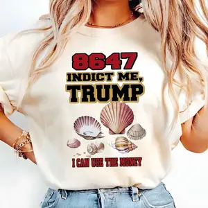 8647 Seashells Indict Me Trump Shirt, Subtle Anti Trump Shirt, Anti-MAGA Shirt, Pro-Democrat 8647 James