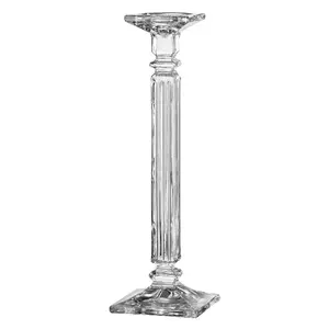 212 MAIN 16 in. Unique Crystalline Elegant Decor Candlestick - Dishwasher-Safe Home Decor Candle Holder, Ideal Home Supplies Gift