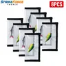 Fishing Protective Wraps - Fishing Accessory, 4 Pieces Tangle-Free Hook Covers, Premium Puncture-Resistant PVC, Universal Fit, 7.87in L x 3.94in W Large Bait Storage for Safe Fishing
