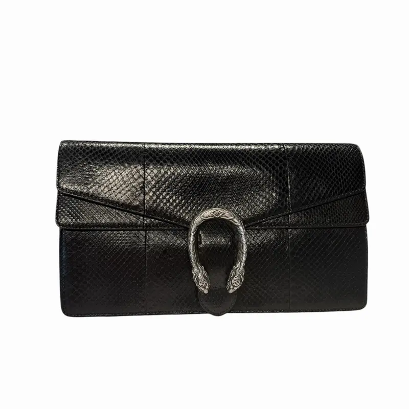 Pre-owned GUCCI Python Clutches & Wristlets Dionysus Clutch