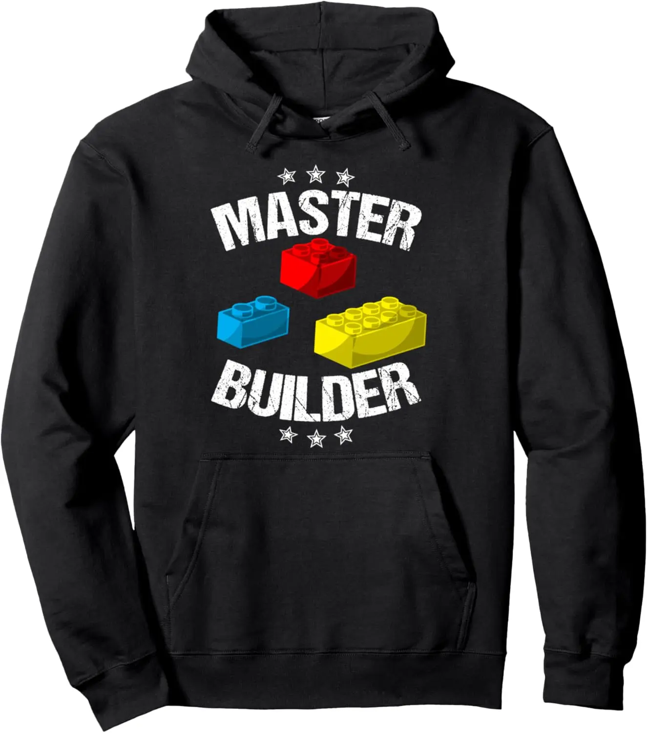 Cool Master Builder Funny Building Blocks Gift Men Women Pullover Long Sleeve Hoodie