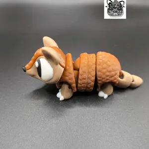 3D Printed Articulated Armadillo