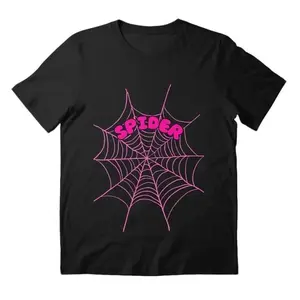 Pink spIder web V2  - Spider web T-Shirt - Unisex Streetwear Sport Style, Vintage Baseball Shirt, Gift for Women, Gift for Men