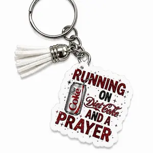 Handmade Mini  diet soda  Keychain