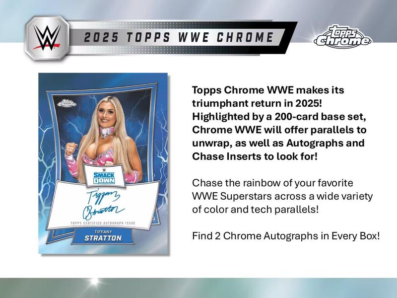 2025 Topps Chrome WWE Wrestling Mega Box