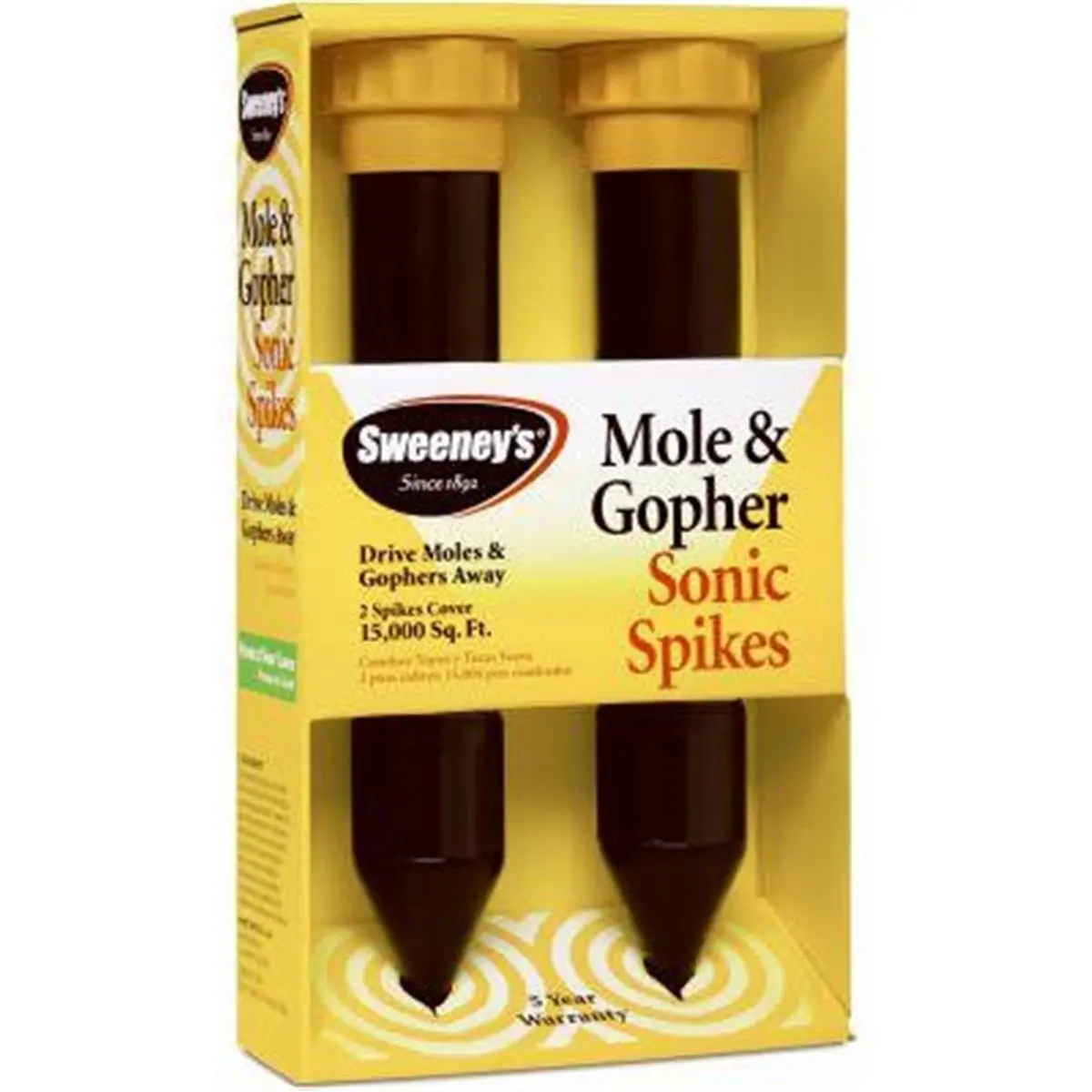 Woodstream 176654 Mole & Gopher Sonic Spikes, Pack of 2