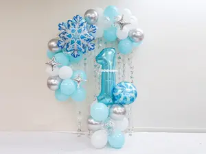 Winter Onederland Birthday, Baby Shower Balloon Arch kit | Blue Winter Wonderland Birthday | Winter Baby Shower Gender Reveal